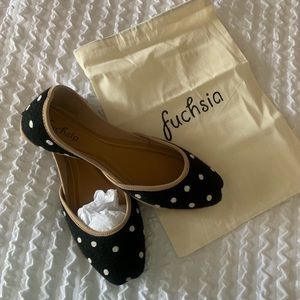 Slip on polka dot shoes